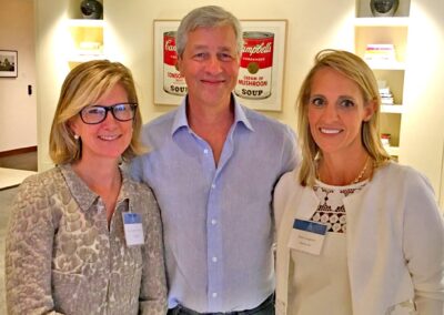 Mary Erdoes and Jamie Dimon with Maky
