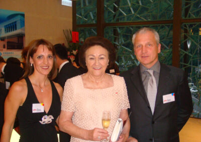 Maky with Ms. Storz and Dr. Arnaud Wattiez